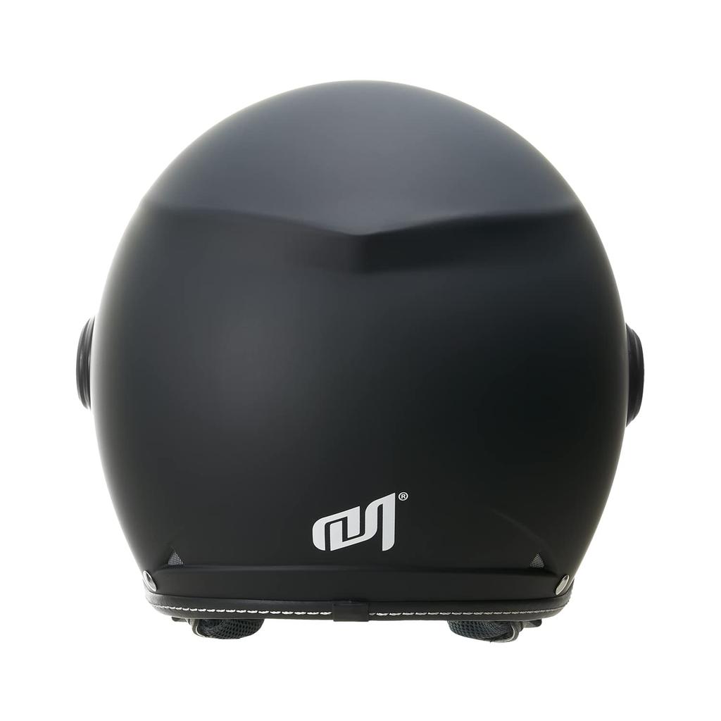 Marushin Motorcycle Helmet Jet SAFIT Matte Black M Size MS-340 (57-58cm) MS340MBK/M