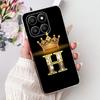 Clear For Honor 400Smart 5G LGN-NX1 Case For Honor 400 Smart Cover Luxury A-Z Letters Fashion Flowers Crown Soft Bumper Casing