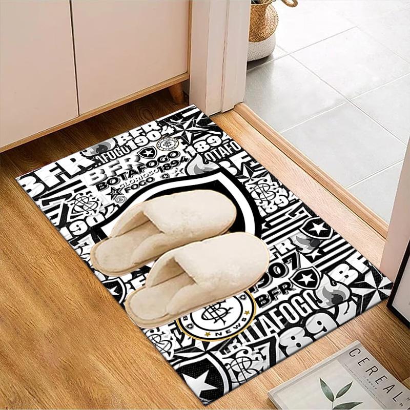 Shield With Star Emblem Printed Office Carpet Chair Cushion Entryway Rug, Rugs for Living Room, Bedroom Christmas gifts