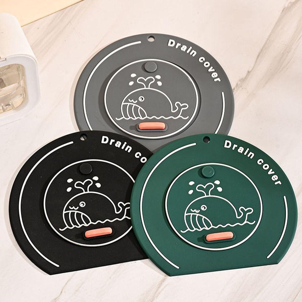 Anti-odor Floor Drain Mat Silicone Kitchen Sink Seal Mat  for Bathroom Hair Collection