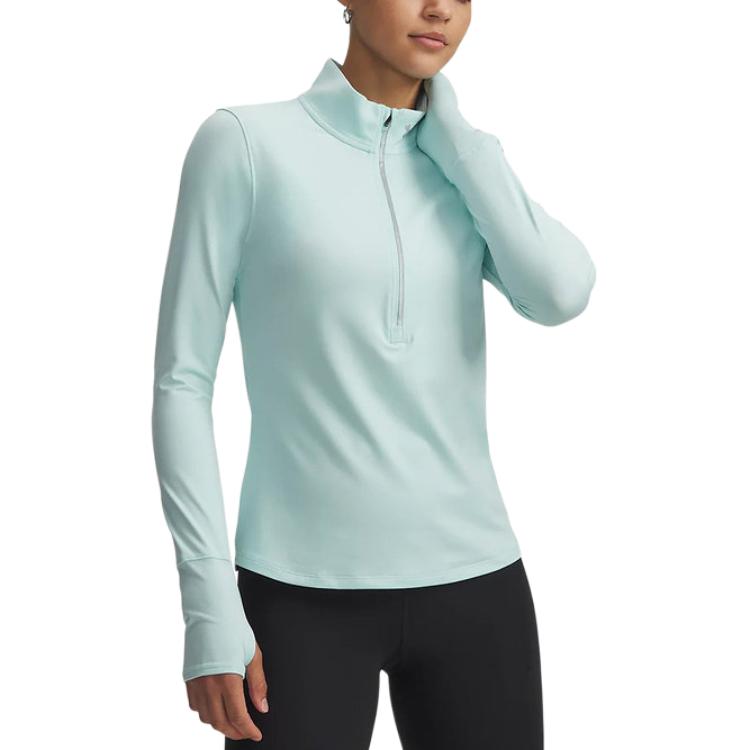 Under Armour Женская футболка с длинным рукавом и воротником-стойкой на молнии 1379349-703