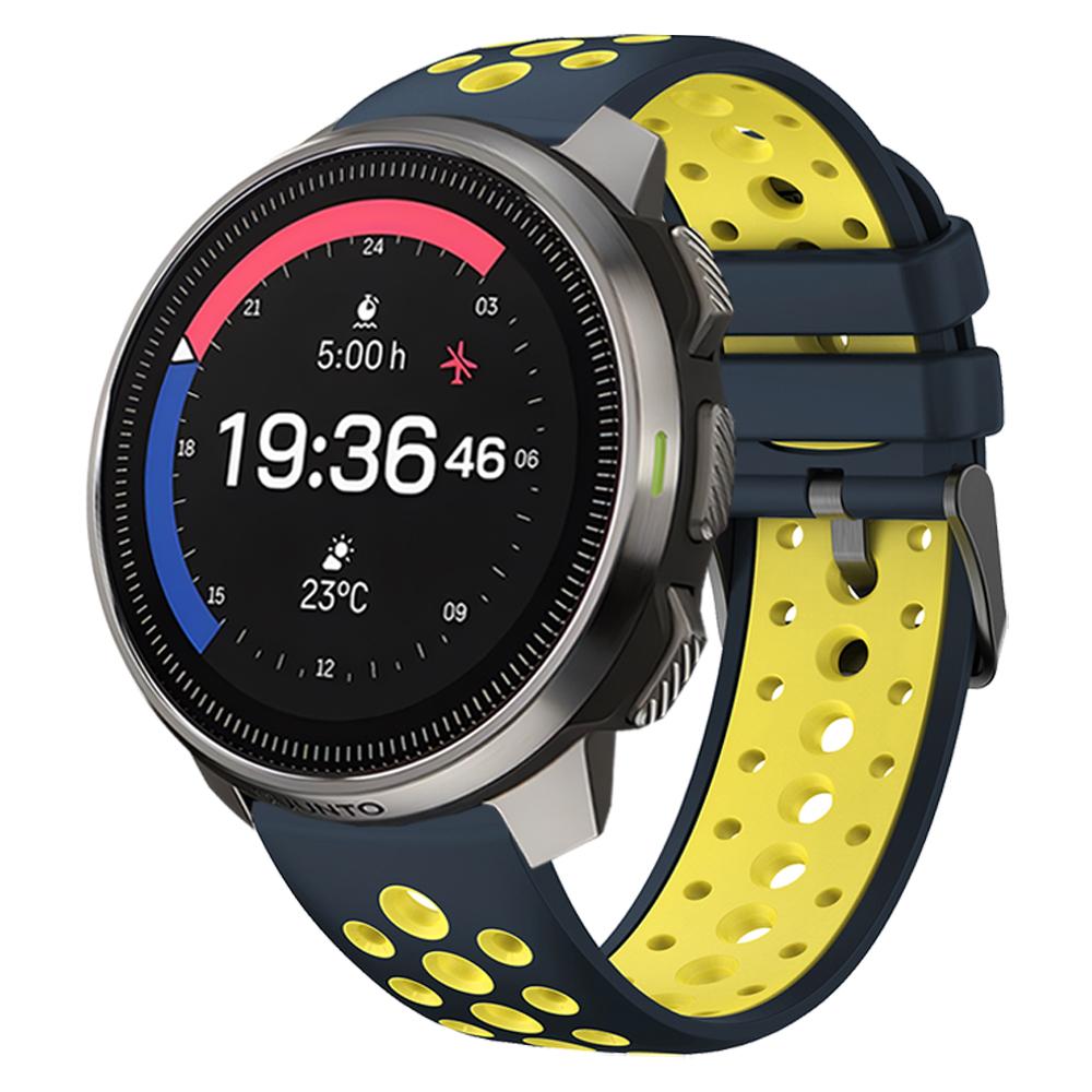 Двухцветный спортивный силиконовый ремешок 22 мм для часов Suunto RACE S / Vertical / 5 9 Peak Pro, ремешок-браслет Suunto Ocean