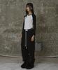 ERER Embroidered Logo Raglan T-Shirt Black