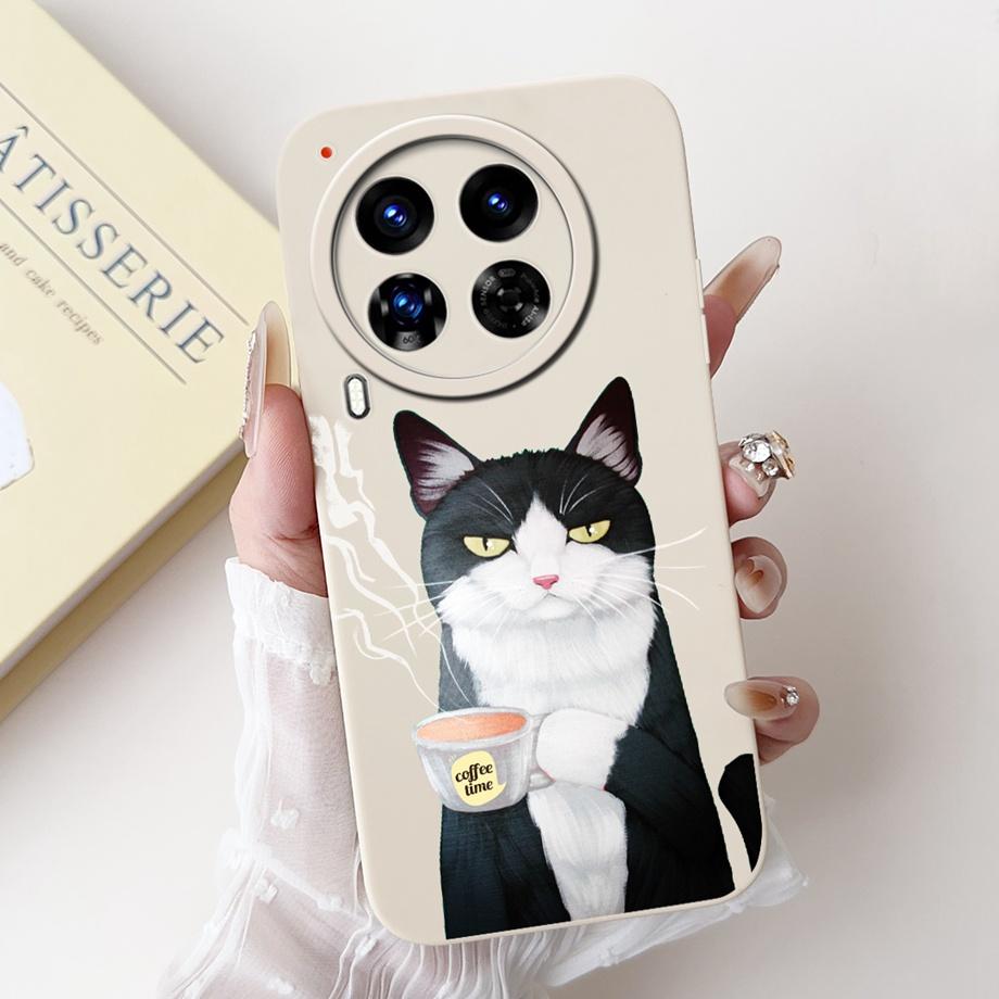 Case For Tecno Camon 30 Premier Camon30 4G 5G Cover Silicone Soft Sofu Touch Phone Bumper Dragon Cat Space Man Painting Fundas