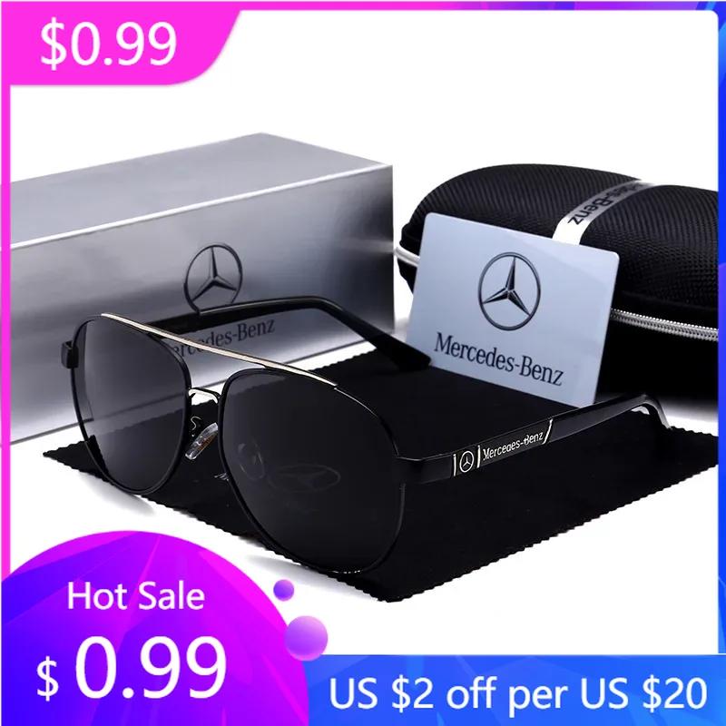 Новые автомобильные высококачественные поляризационные солнцезащитные очки с защитой от бликов для Mercedes Benz A C E S Class Vito Sprinter ML SL CLA CLS SLK GLA GL 2025
