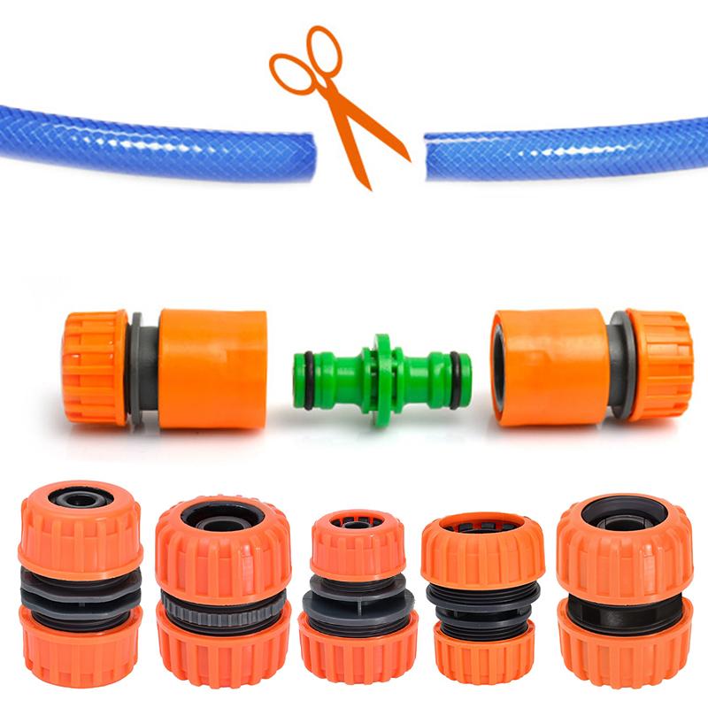 Hose Quick Connectors 1/2'' 3/4" Garden Quick Hose Connector for Garden Irrigation Water Pipe Extender Connector Accessories
