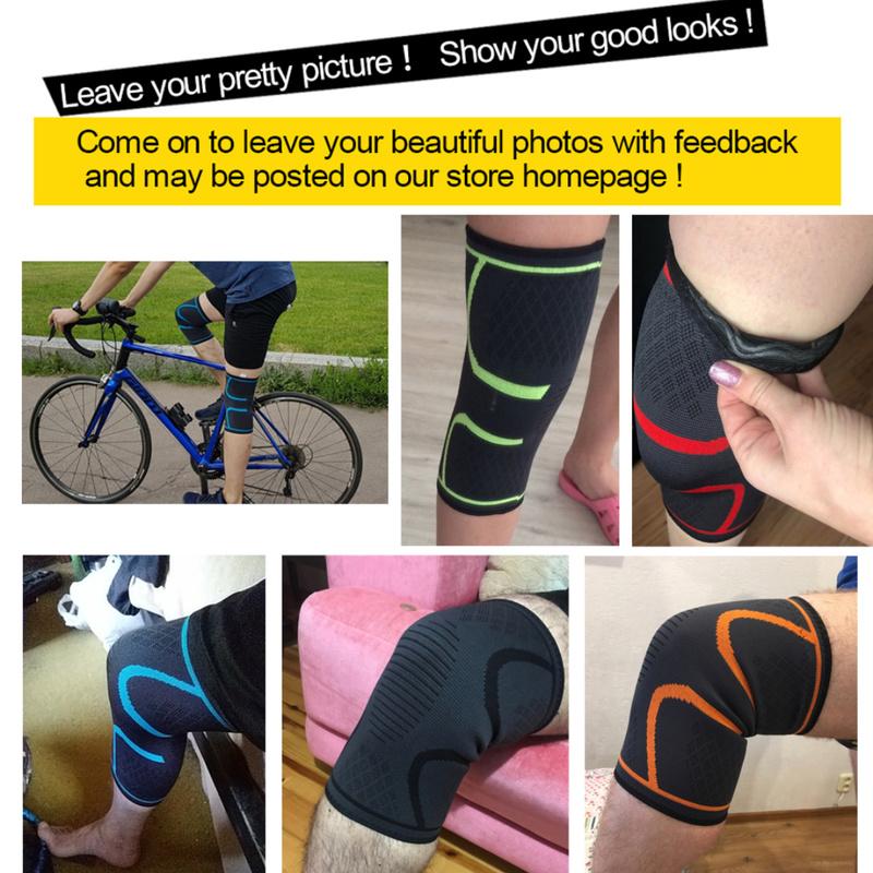 1 пара наколенников для фитнеса, бега, велоспорта, эластичные нейлоновые спортивные компрессионные наколенники для баскетбола, волейбола