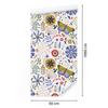 Wallpaper Flowers White and Blue for Living Room and Bedroom 50x1000