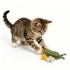 Cat Toy with Cucumber Shape Scratch Resistant Pet Toy Built-in Sound Interactive Teaser Toy for