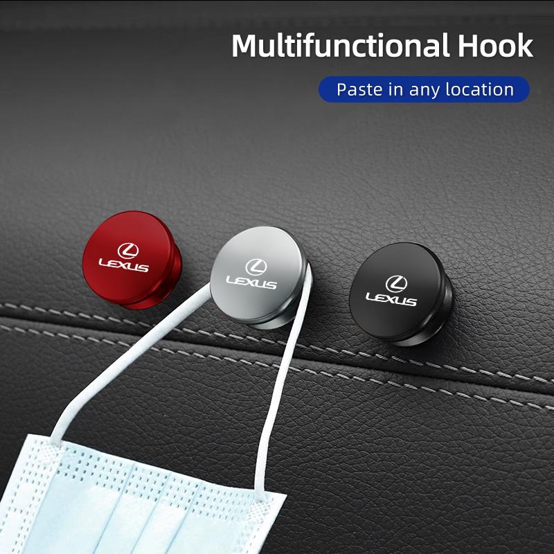 Emblems Universal Car Sticky Hook Seat Headrest Hook Accessories For Lexus CT ES GS NX IS250 CT200h IS300h ES300h RX400h NX300h