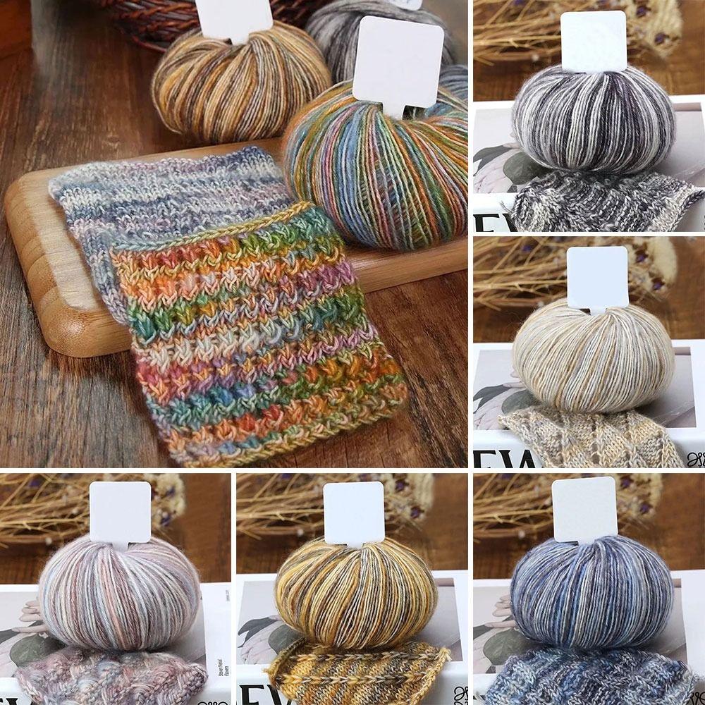 Крючок Линия Моток Пряжи Мягкая Хлопковая Пряжа Зимняя Градиентная Пряжа-Кейк для Одежды