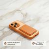 Двухцветный матовый магнитный чехол HOLDZU для iPhone 15 Pro Max