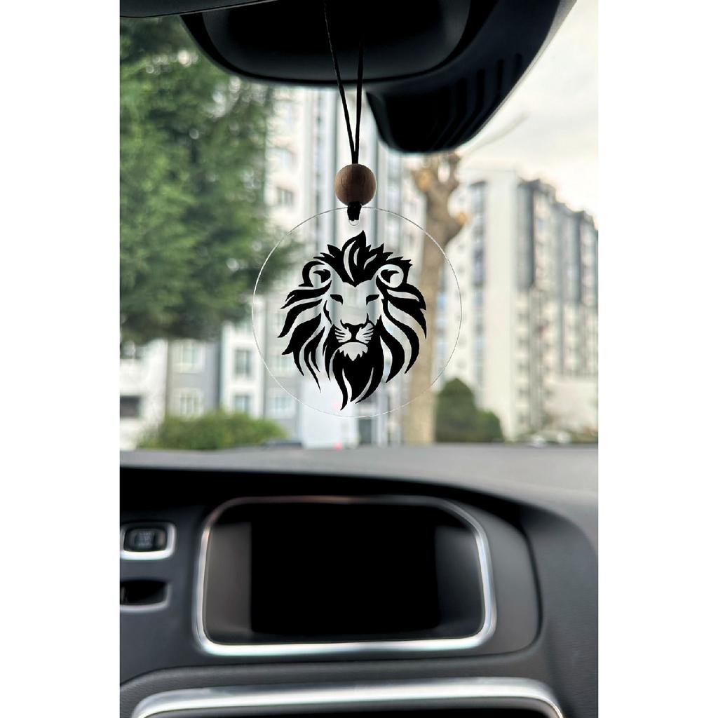 Лев Зеркало заднего вида из плексигласа Автомобильный орнамент