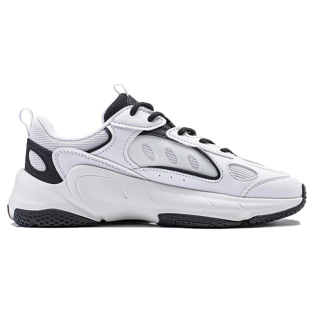 Li Ning Wing Style Амортизация Нескользящие Износостойкие Поддержка Низкие Повседневные Кроссовки Женские Черно-Белые AGCT462-3
