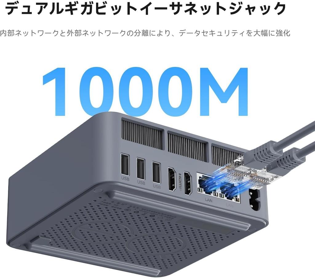 Beelink EQi12 Mini Intel Core 1220P up to 32GB DDR4 1TB Desktop Dual Dual WiFi BT PC, (10C/12T, 4.4GHz), RAM, M.2 SSD, Computer, LAN, 4K@60Hz HDMI, 6,