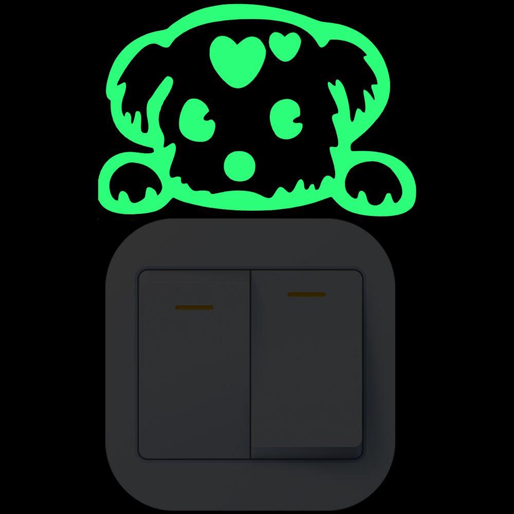 Rooms Decor Fluorescent Switch Outlet On-off Sticker Light Switch Sticker Luminous Wall Sticker