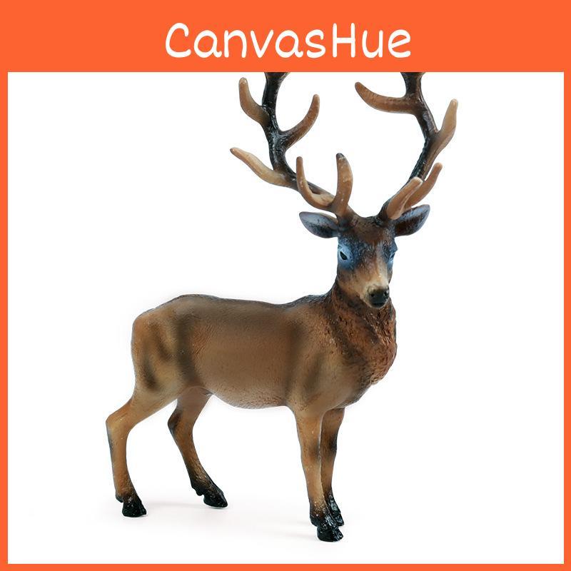 Европейский северный олень фигурка животного из пластика идеально подходит для праздничного декора