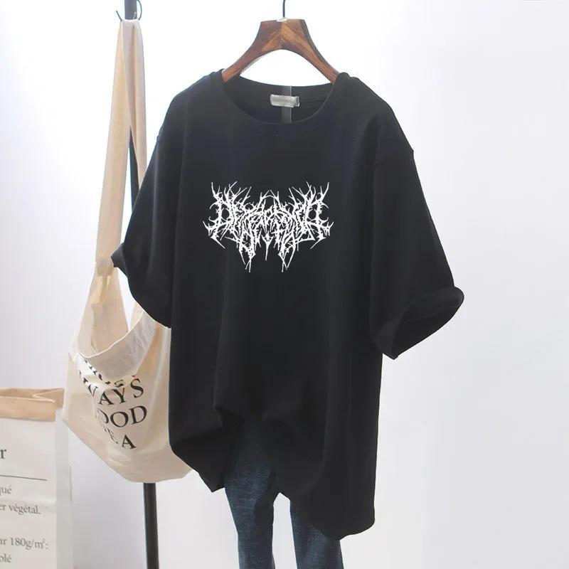 Унисекс 2024 Лето Новая Футболка Женская с Коротким Рукавом Взрывная Свободная Белая Топ Женская Футболка