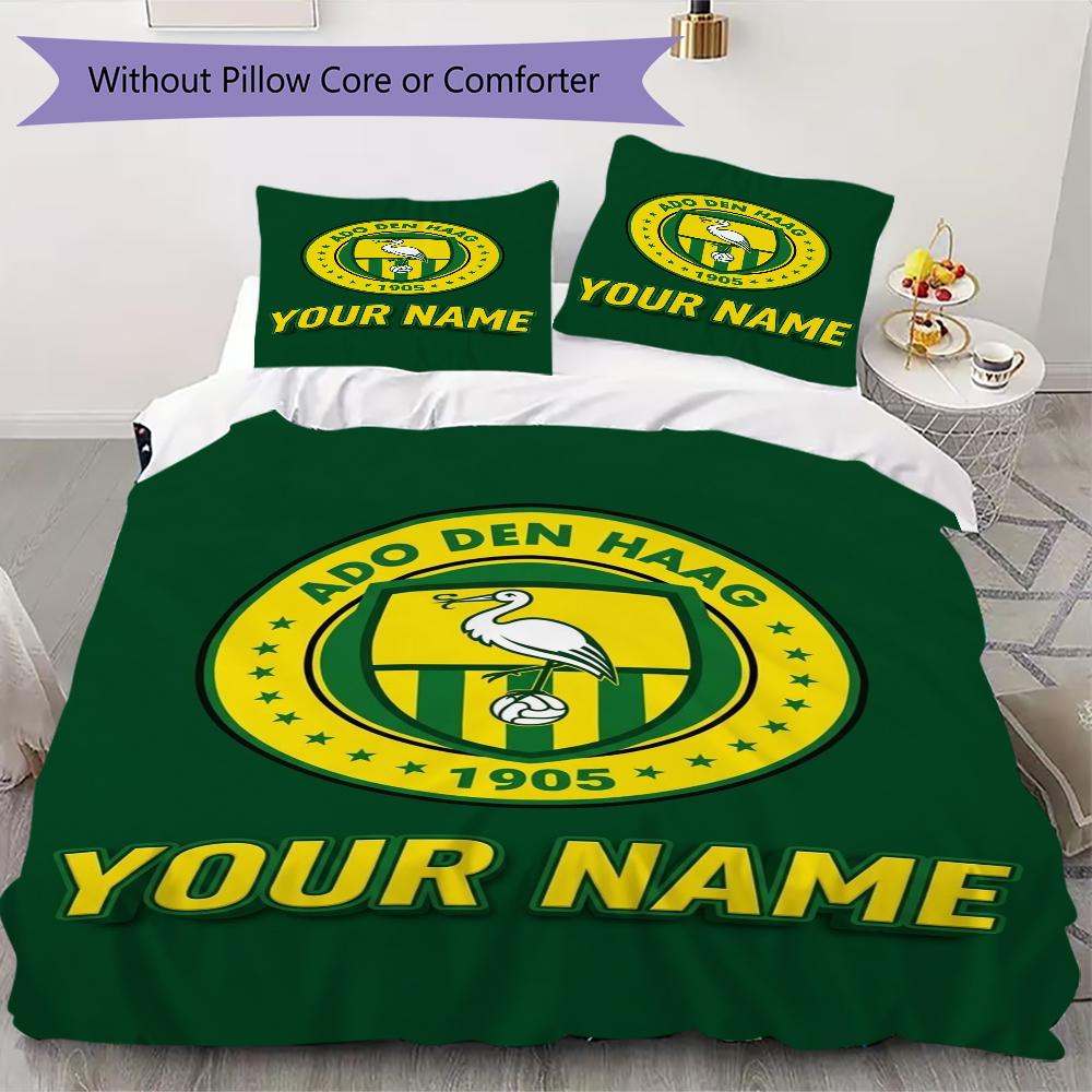 Custom Name Ado Den Haag Pattern Bedding uilt Set uilt Cover Pillowcase Home Decoration Birthday Gift (1*duvet cover+2*pillowcase without core)