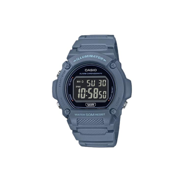 Casio Унисекс Стандартная Серия Черные Часы W219HC-2BV W219HC-2BV