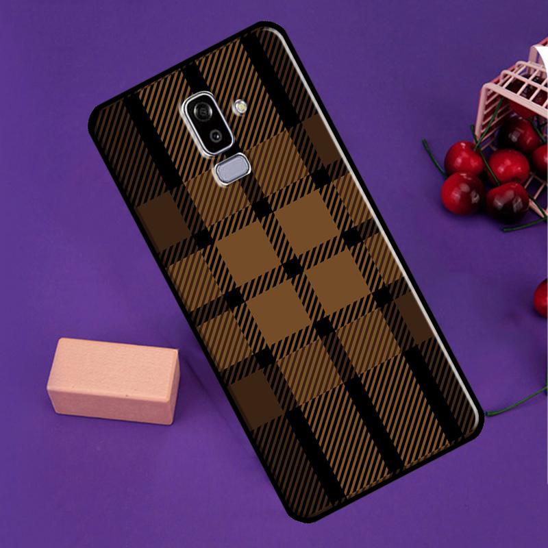 Коричневый Клетчатый Чехол Для Samsung Galaxy M35 M55 M15 M56 M36 M16 M31 M11 M13 M53 M12 M32 M52 M14 M34 M54 M06