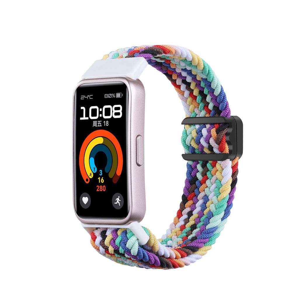 Magnetic Braided Loop for Huawei Band 9 8 Strap Accessories Adjustable Wristband Elastic Nylon Bracelet Correa Huawei Band9 band