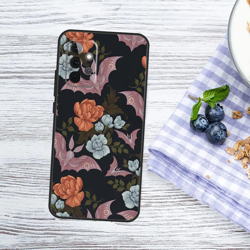 Готический чехол-летучая мышь для Samsung Galaxy A54 A34 A14 A56 A36 A16 A06 A13 A53 A12 A22 A32 A52 A35 A17 A15 A55
