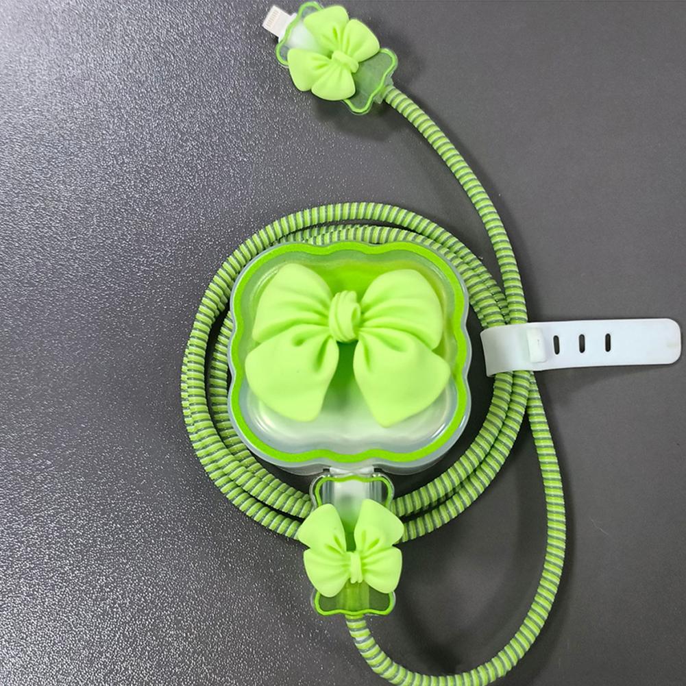 Charger Protector Cable Organiser For iPhone 15 14 11 13 18W 20W Charging Protection Cover Data Cable Management Cord Winder Kit