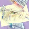 Kuretake ZIG Clean Color Real Brush 48 Pens, Colors, RB-6000AT/48V