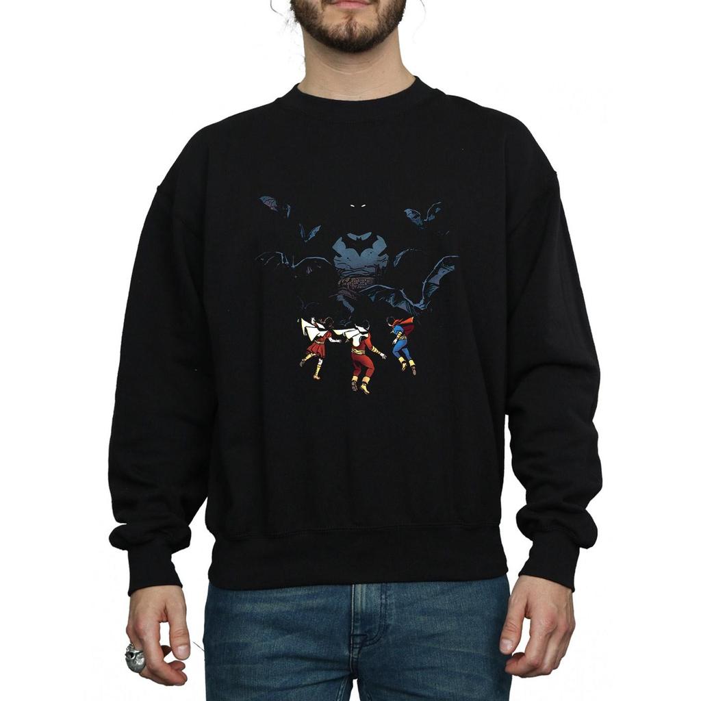 DC Comics Mens Batman Shadow Bats Sweatshirt
