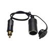 12v 24v EU Plug Forbmw Plug To Cigarette Female Wire Мотоциклетная розетка для прикуривателя Преобразование розетки для прикуривателя в зарядное устройство для Z4f2