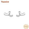 Tancise 925 Sterling Silver Zircon Earrings Drop Earrings For Women Wedding Party Gifts