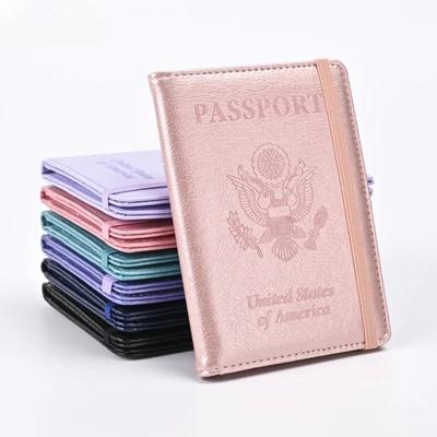 Многофункциональная обложка для паспорта с RFID из искусственной кожи, ультратонкая водонепроницаемая защита для паспорта, кошелек для кредитных карт, держатель для паспорта