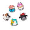 Squishmallows Five-Piece Set Design PVC Shoe Accessories Women's Multicolor