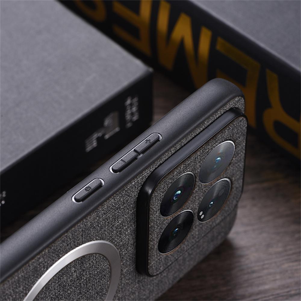 For Xiaomi 14T Magnetic Case Drop-Proof TPU+Cloth Back Phone Cover