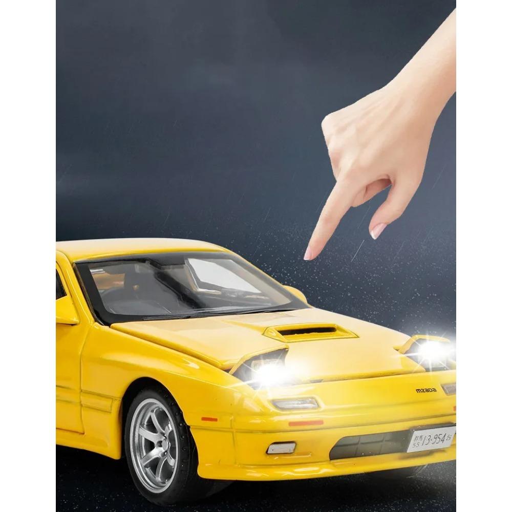 1/32 Mazda RX-7 литая модель автомобиля из металла спортивные транспортные средства модель высокая имитация звука и света коллекция детская игрушка подарок