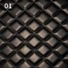High Quality Thick Sponge Quilted Faux Leather Plaid Embroidery Artificial PU Leather Fabric For DIY Upholstery Furniture Car