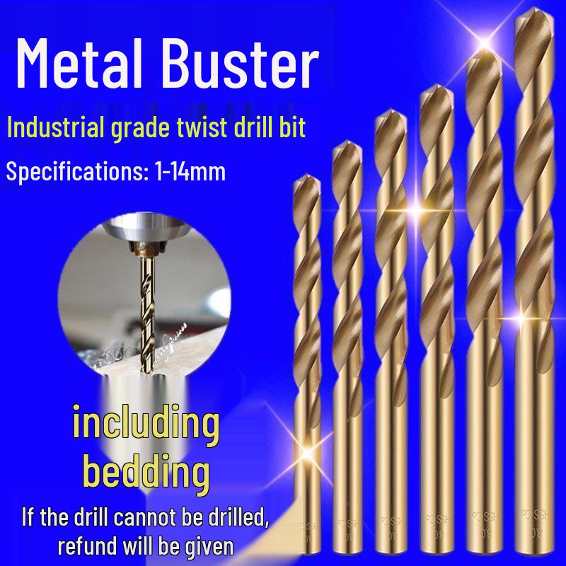 M43 Stainless Steel Twist Drill Bit Set (1-13mm) for Metal and Alloy – Super Hard, Straight Shank
