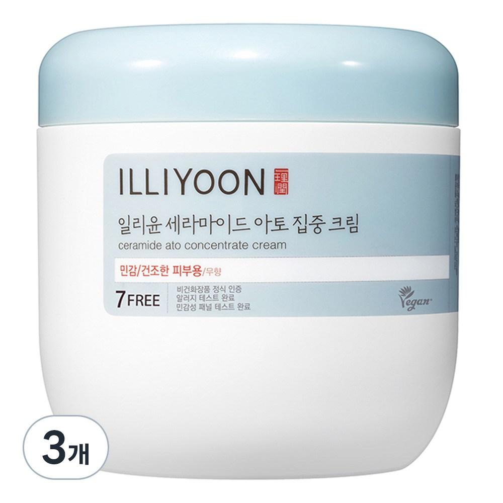 Illiyoon Ceramide Ato Интенсивный крем для тела без отдушек, 500 мл, 3 шт.