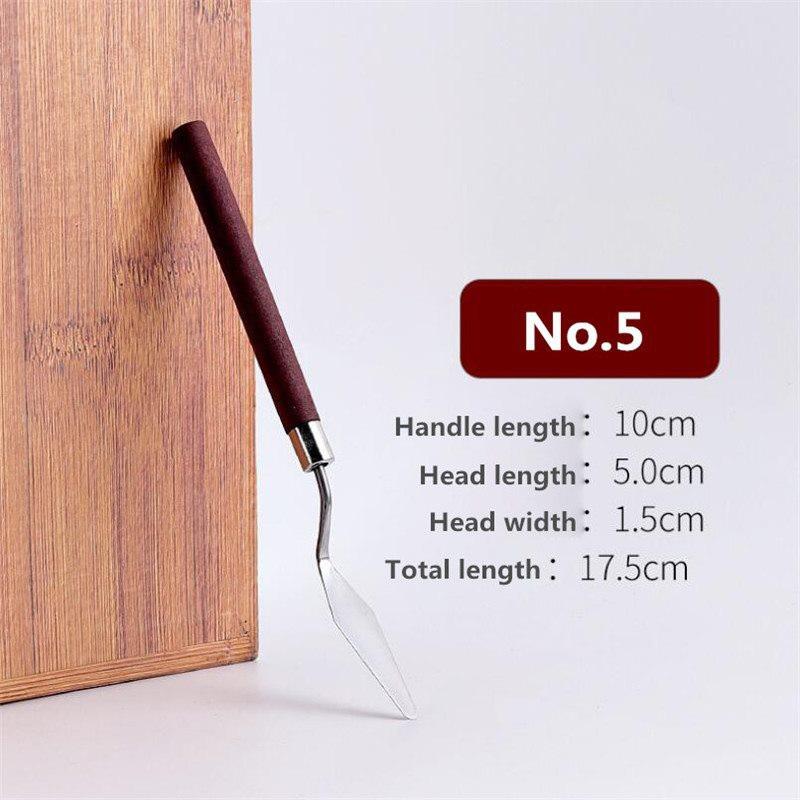 7 шт./компл., ножи для рисования маслом из нержавеющей стали, ремесла художника, шпатель, мастихин, картина маслом, нож для смешивания, скребок, художественные инструменты