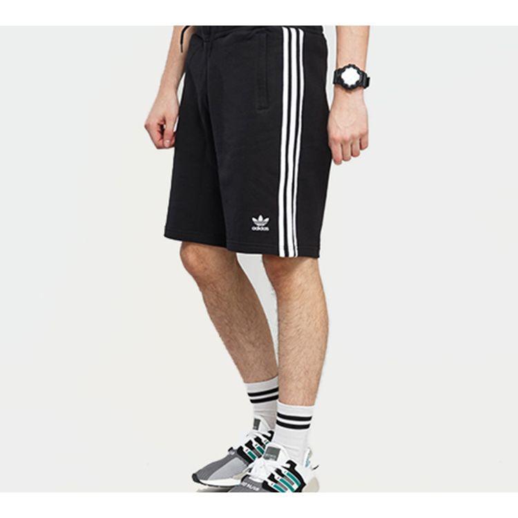 adidas Мужские шорты Originals с 3 полосками, черные DH5798