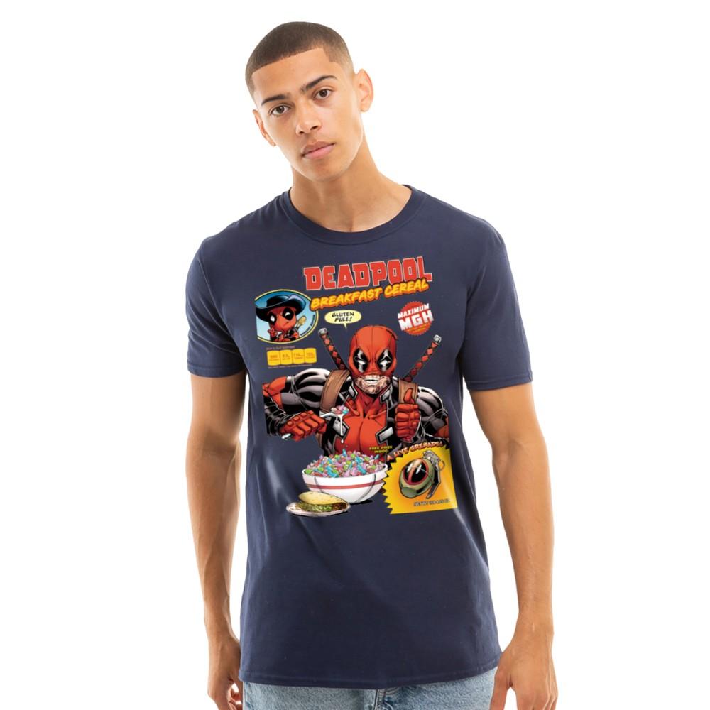 Marvel Mens Deadpool Cereal T-Shirt