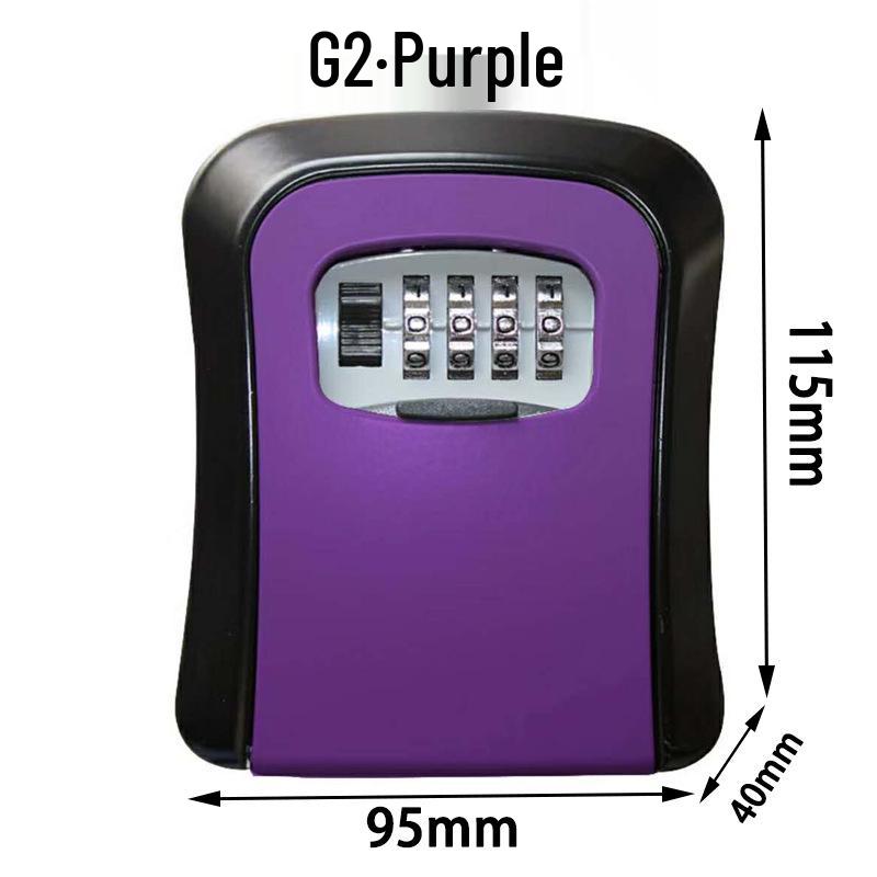 Temporary Key Storage Box for Construction Sites and Dorms with Anti-Theft Lock and Peephole