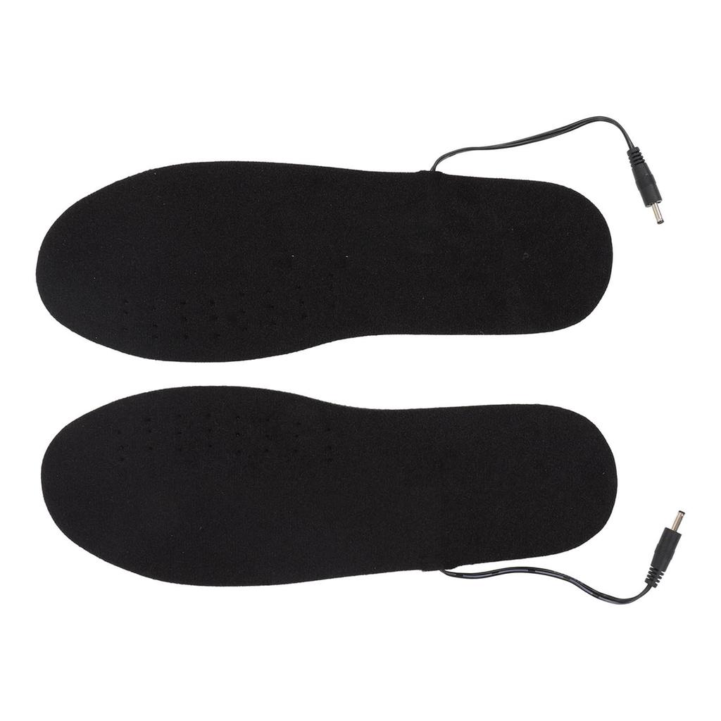 Heated Insoles Soft Warm Breathable Cuttable Electric Heating Insoles with USB Rechargeable Battery