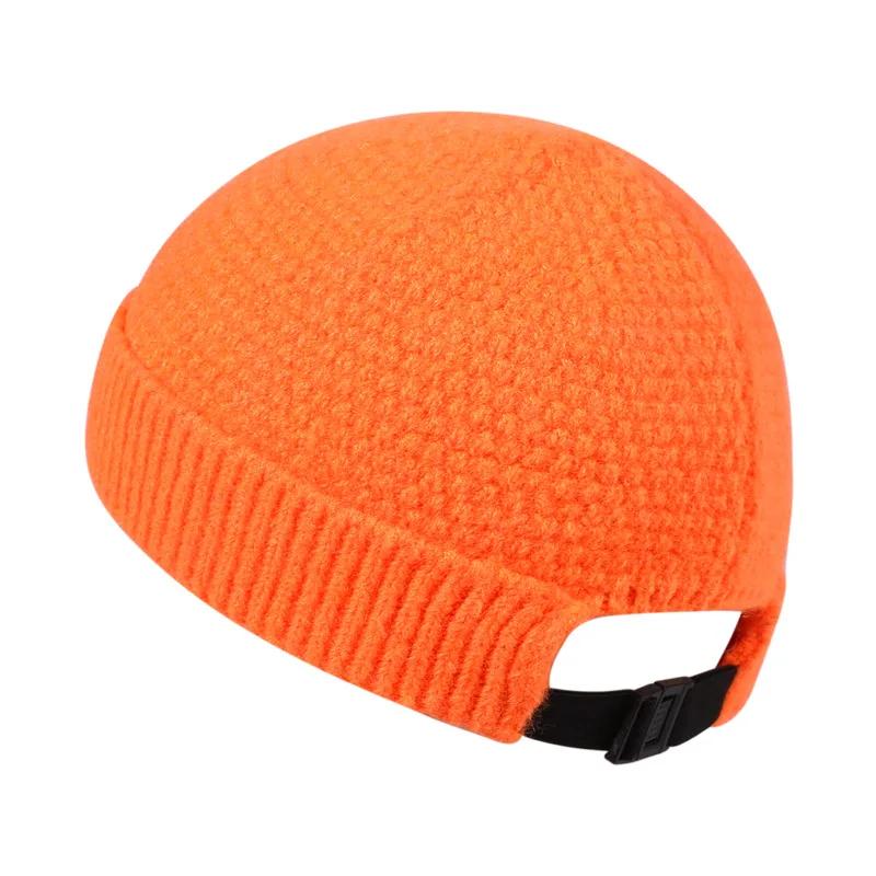 NEW Baseball Cap Man Knitted Beanie Warm Soft Winter Hats Landlord Hip Hop Hat Skull Caps Outdoor Rolled Bonnet