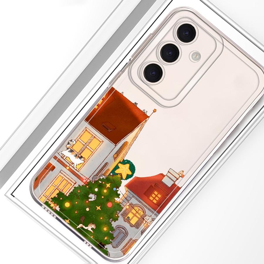 Case for Samsung Galaxy A25 A51 A56 A50 A54 A16 A55 A23 A52 A31 A33 A52 A36 A13 A26 A24 A34 A35 Phone Winter Village Christmas