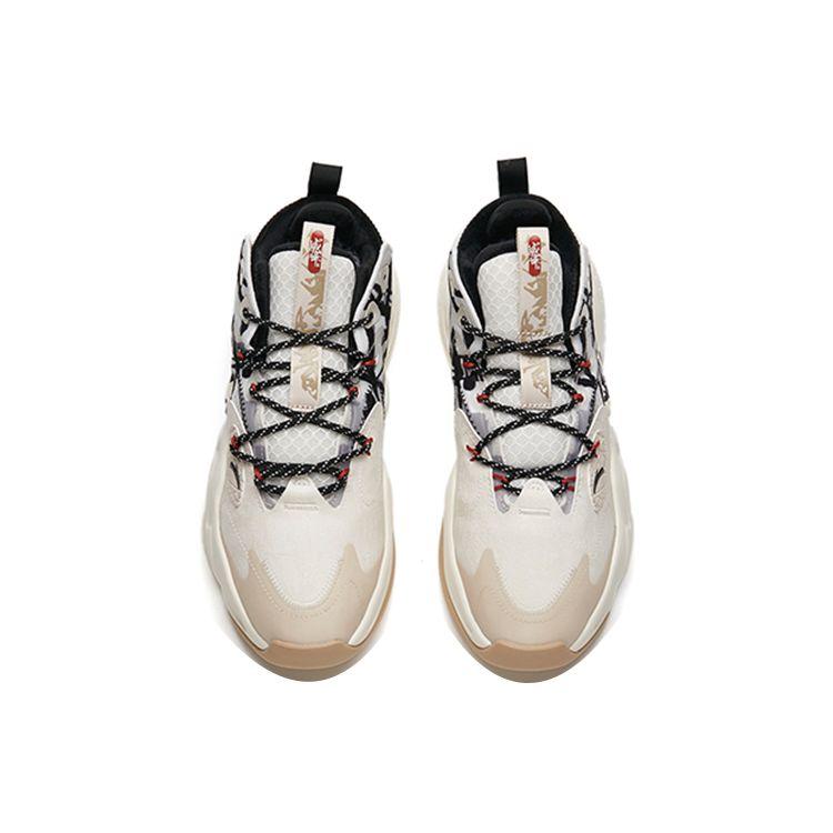 Anta Badass Weifeng Fleece Lined Wear Resistant Breathable Low Top Sports Casual Shoes Men Sneakers White Black Gray 112148901-4