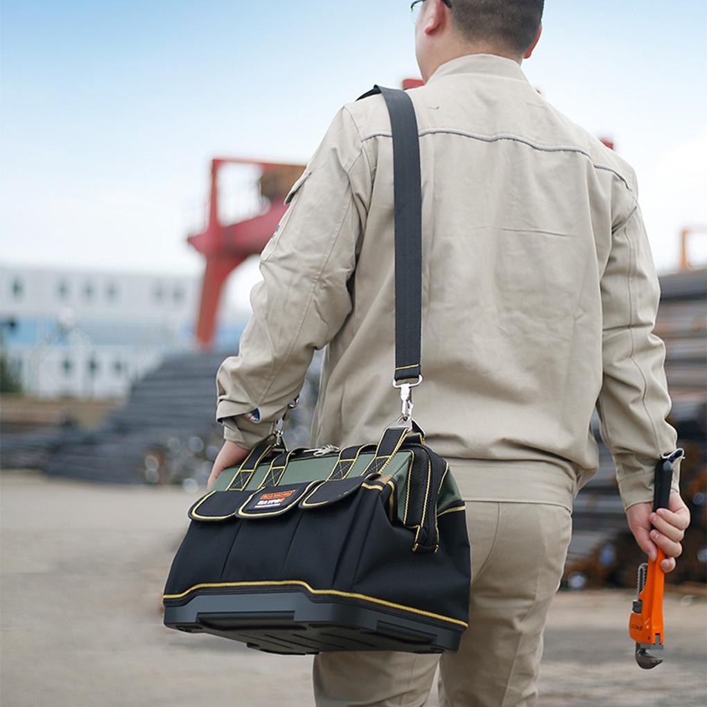 Сумка для инструментов, большая вместимость, чехол для хранения, ткань Оксфорд 1680D, дорожный набор инструментов, отвертка, рулетка, органайзер, упаковка 20 дюймов