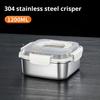 Нержавеющая сталь Crisper Box 1200 мл-3000 мл квадратный герметичный непроливающийся ланч-бокс ящик для хранения в холодильнике