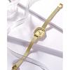 "Fashion Quartz Women's Watch Gold Slim Mesh Band Waterproof Simple Design"